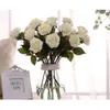 Dekorative Blumen Kränze Künstliche Rose Seide Real Touch Gefälschte Elegante Blumensträuße Für Brautstrauß Dekoration Drop Lieferung Home Gard Dhd4Z