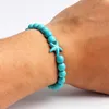 Turkoois kralen armbanden voor vrouwen Reiki natuursteen kubus cilinder onregelmatige armbanden genezing gezondheidszorg sieraden