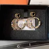 Stud Popular Luxury Delicate Color Diamond Charm Earrings Designade för kvinnorörhängen Designer Smycken 18K Guldpläterad utvalda tjejtillbehör Gift A765 X0911