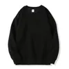 Herrtröjor Bomullshållare Tröja MAN LOOK RUND NECK SOLID FÄRG KOREAN Fashion Casual Sweatshirt Stor storlek Varma hösttoppar