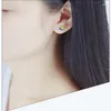 Boucles d'oreilles tendance couleur argent lune nuit ciel bleu petit pour femmes fille cadeau bijoux de mode livraison directe en gros