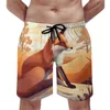 Short de bain pour hommes, maillot de bain amusant, Style artistique moderne, Illustration vibrante, confortable, course à pied, Surf, pantalon court de grande taille