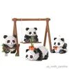 Блоки DIY можно собрать животных милые китайские стили животных панда строительные блоки мальчик игрушка модель подарок на день рождения R230911