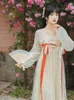 Casual Dresses Women Hanfu Vestidos Sweet Retro Dress Summer Lantern Sleeve Square Neck Elegant And Chic Mesh Embroidered Gentle Fairy