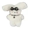 Porte-clés en peluche, jolie poupée de lapin de dessin animé, jouet léger, lunettes, Mini porte-clés, accessoires de décoration, 230911