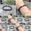 Beaded Sn0375 Wholesale Bracelet Fashion Diy Buddha Newest Buddhist Lava Stone Men Stretch Jewelry Stock Selling Drop Deliver Dhgarden Dh8Po