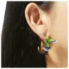 dangle earringsかわいいハミングバード3次元の形状のアクリル女性の女性のためのアクセサリーペンディエンティ