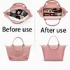 Boodschappentassen Make-up Organizer Vilten inzettas voor dames Handtas Reizen Binnentas Draagbare cosmetische tassen geschikt voor verschillende merktassen 230909