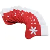 Décorations de Noël Mini Bas Snow Design Noël Mignon Accueil Chaussettes Cadeaux Sac Cuillères Fourchettes Drop Livraison Jardin Fête Fête Supplie Dhljd