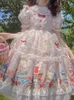Robes décontractées Anbenser Vintage Kawaii Party Princess Lolita Robe JSK Japonais Doux Mignon Fille Imprimer Doux Spaghetti Sangle