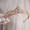 Fermagli per capelli Corona da sposa Accessori donna Accessori per capelli da sposa Fasce Gioielli di fidanzamento Diademi a forma di goccia d'acqua YQ139