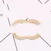 Lettres de créateur broches petites perles cristal strass dames costumes épingles de robe pour fête de mariage bijoux accessoires 2 couleurs
