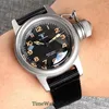 Zegarek tandorio 36 mm Automatyczne vintage zegarek dla mężczyzn podwójne łuk szafir szklar