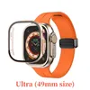 Apple Watch Ultra Series 8 49mm Iwatch Marine Strap Smart Watch Sport Watch Wireless 충전 스트랩 박스 보호 커버 케이스 빠른 배송 용 고품질 49mm 크기