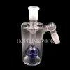 Glass Bong Rökningstillbehör Ash Catcher 45 Degree 14mm Manlig kvinnlig gemensam Blue Little Bell Percolators för torr örtrökning