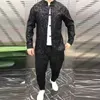 Fatos masculinos 2023 verão estilo chinês tang terno de duas peças tendência de moda personalizado longtu placa botão roupas