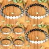 Perlé Mg1209 Design tendance Bracelet en pierre de lune naturelle Bracelet Mala à facettes Tourmaline noire Energy Drop Livraison Bijoux Brace Dhgarden Dhvbx