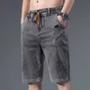 Men's Jeans Men's Jeans Men Fashion Baggy Cargo Jean Shorts Mens Mult Pockets Boardshorts Shorts Denim Overall Breeches Loose Shorts Jeans For Men 230316L230911