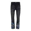 Denim Amiryes Jeans Pantalons de créateur Homme Jean 2023 Nouveaux Hommes Quatre Saisons Peinture Noire Mode UXWA