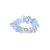 Gold bead Irregular Crystal Natural chip stone rings aquamarine amethyst Colorful Gravel Beaded Ring For Women girls jewelry