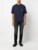 Jeans Heren Designer Kiton Logo-verfraaid Jeans met rechte pijpen Lente Herfst Lange broek voor heren Nieuwe stijl denimbroeken