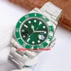 Orologi da uomo di lusso VS Factory 116610 quadrante verde 40mm cal.3135 movimento orologio meccanico automatico impermeabile Orologio in ceramica zaffiro luminoso in acciaio inossidabile