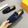 14 Model Casual Men Glossy Shoes Luxury Brand Slip On Formal Loafers Moccasins Designer italiensk svart hane som kör platt andas