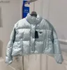 Męski puch Parkas damski kurtka puffer płaszcza zimowe kurtki kobiety kobiety kamizelki zamek błyskawiczne litera grube rękawy Odłączane ciepłe rękawy 20Ss Tops Outdoor HKD230911