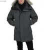 Parkas pour hommes GOOSES Coat hommes vestes d'hiver véritable col de fourrure de loup à capuche extérieur chaud et coupe-vent manteaux avec casquette amovible parka vêtements d'extérieur doudoune HKD230911