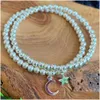 Perlé Mg1603 Strand Nouveau Design 4 mm Véritable 925 Sterling Silver Stack Bracelet Moon Star Charm Stimates Flux D'énergie Bijoux D Dhgarden Dhdsv