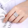 Anello di fidanzamento nuziale di fidanzamento da uomo di lusso all'ingrosso Anello hip-hop Vvs in argento sterling 925 con diamante ghiacciato da 2 ct