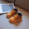 Boots Kids Leather Boots Boys Shoes Spring Autumn Boots Boots Fashion Toddler Wart Winter Boots Boots 'Boots Plush for Darmth 230911