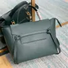 Top quality designer bag fashion belt bag in grained calfskin luxury crossbody bag flap closure with hidden metallic piece and zipped closure under the flap