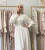 Ubranie etniczne 2023 Eleganckie indyka na Bliskim Wschodzie sukienki Muzułmański Ramadan Abayas Caftan Kaftan Vestidos Kobiety Slim Sukienka z długim rękawem