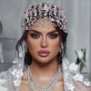 Bling başlıkları saç bantları shinning tiaras ve taçlar gelin kristal düğün taç kraliçe kral saç takı baş aksesuarları gümüş altın