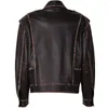 YOLOAgain – veste en cuir véritable pour femme, surdimensionnée, de haute qualité, Vintage, pour motard, automne 2023