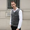 Heren Vesten Mode Ultra Licht Donsvest Mannen Lente Herfst Mouwloze Kraag Mannelijke Casual Winter Witte Eend Vest 230909