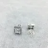 Mode 925 Sterling Silver Square Big Diamond Earring Fit Pandora Jewelry Gold Rose Gold Plated Stud Earring Women Earrings G2391119PE-3