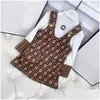 Kleidung Sets Designer Baby Mädchen Kinder Langarm Weißes T-Shirt Klassische Markenkleidung Frühling Kinder Kleid Set Luxus Brief Drop de Dhqvv