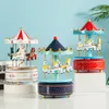 Decoratieve objecten Beeldjes Taartdecoratie Carrousel Kerst Muziekdoos Muziekdoos Stuur Meisjes Verjaardagscadeaus Creatief Bakken Decoraties 230911