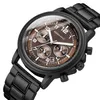 Lyxvarumärke Mens Wood Quartz Wrist Watch Men Sport Waterproof Watch Man Chronograph Wood Watches301d