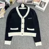 Women Cardigan Jacket Women Letter Embroidery Knit Sweater Coat Designer Loose Long Sleeve Knitwear