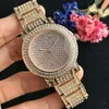 New 38mm mujer fashion Women watch full watch women simple digital Ladies dress Womens Watches Bracelet Rose Gold Clock195B