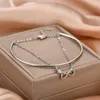 Charm Bracelets Fashion Love Heart Cross Bracelet&Bangle For Women Elegant Party Jewelry Gift Pulseras E793
