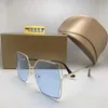 2024 Lyxiga solglasögon Designer Fashion for Men Woman Metal Vintage Ray Solglasögon Summer Mens Style Square Frameless Sun Glasses Man UV 400 Lens Original Box