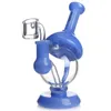 7 Polegada Mini Dab Rig Colorido Vidro Grosso Bongs Hookahs Tubulações de Água 14mm Joint Oil Rigs Pequeno Bong Com Quartz Banger