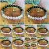 Beaded Mg1241 Natural Aaa Grade Moonstone Bracelet Womens Black Tourmaline Rose Quartz Energy Root Chakra Yoga Mala Drop Del Dhgarden Dhq3G