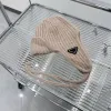 Bonnet de créateur pour femmes, automne et hiver, casquettes de crâne, couleur bonbon, thermique, vacances en plein air, chapeaux de sport, lettre triangulaire, bonnet à tricoter, nouveau -6