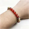 Frisado sn1007 mais novo design yoga pulseira homens energia cura jóias pulso mala carnelian imagem jasper coragem atacado d dhgarden dhcnd