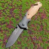 7CR17 Stål Portabel multifunktionell knivficka Kniv Fällfrukt Kniv Hög hårdhet High-Endträhandtag Fold Knife